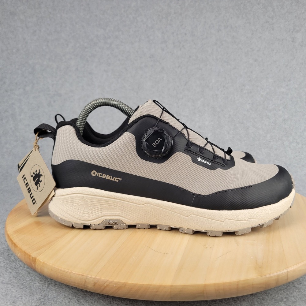 Icebug Haze RB9X GTX Sneakers Women 8.5 Beige Black Waterproof BOA Trail Shoes